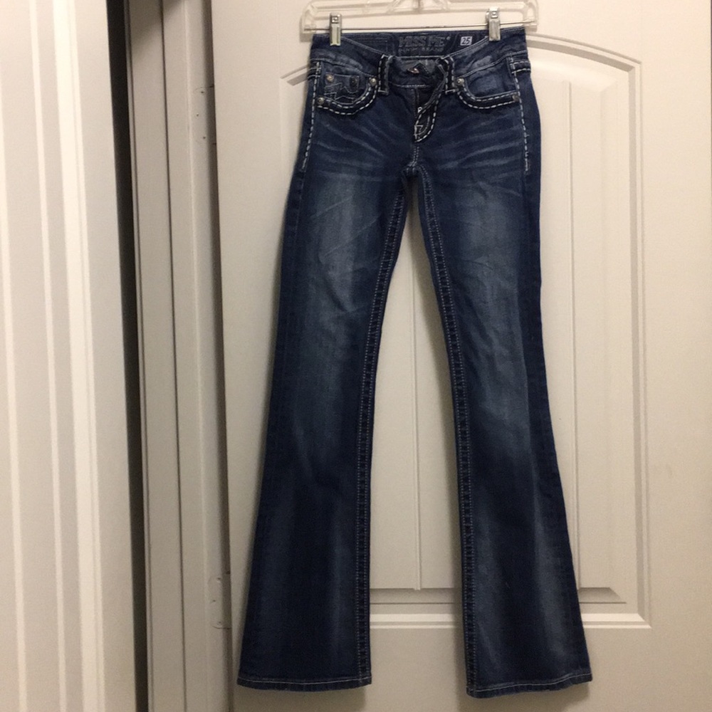 Dark wash Miss Me bootcut jeans 25 Long